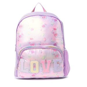 OMG accessories floral love large backpack